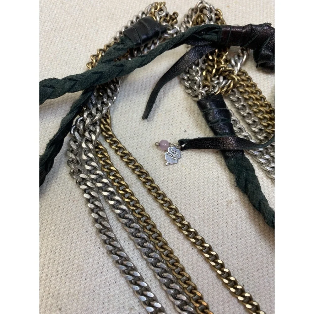 🍀Lucky Brand🍀 2 Tone Multi Chain Necklace